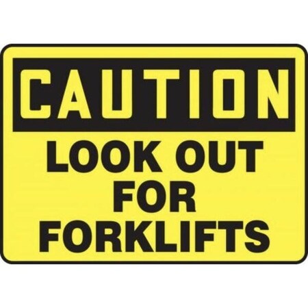 Accuform OSHA CAUTION SAFETY SIGN LOOK OUT MVHR664VP MVHR664VP